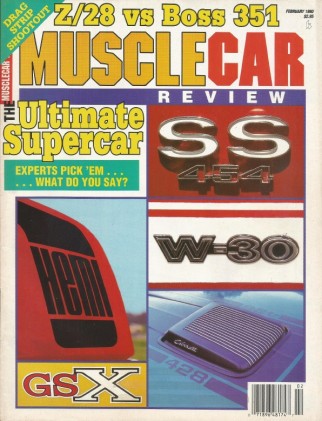 MUSCLE CAR REVIEW 1990 FEB - BOSS vs Z/28, RARE HEMI